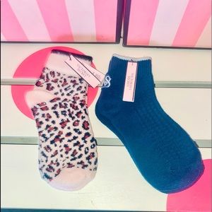 COPY - Victoria’s Secret Glow Waffle Socks Mystic Jade OR Leopard YOU PICK